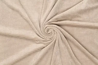 Glitter - Gebreide stof - velvet lurex stripe - beige - 0982-178