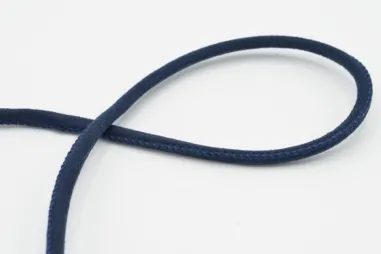 6 mm band - Suede koord rond 6 mm - navy - XCR16-509-006 