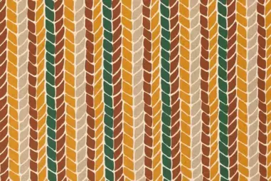 80% katoen, 20% polyester stoffen - Katoen stof - interieur en decoratiestof - linnenlook visgraat - oker/groen/beige/terra - 1630-034
