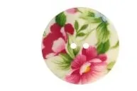 Knöpfe - Knopf Perlmutt Blumen - 40 mm - 2596-64-13