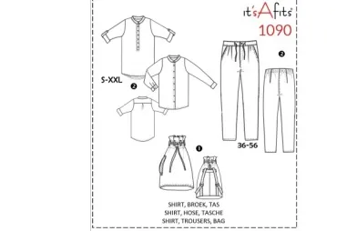 Polytex stoffen - It's a fits 1090: shirt, broek, tas