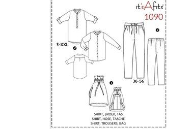 Naaipatronen - It's a fits 1090: shirt, broek, tas