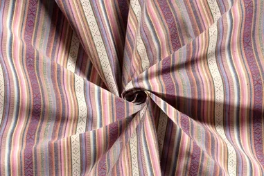215gr/M² - Polyester stof - jacquard strepen - multi - 20310-001