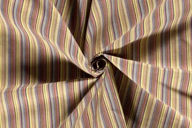 Multi stoffen - Polyester stof - jacquard strepen - multi - 20310-002