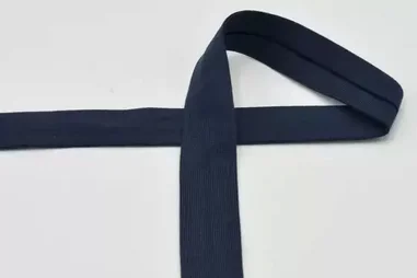 Band - XBT29-008 Tricot Biasband Donkerblauw