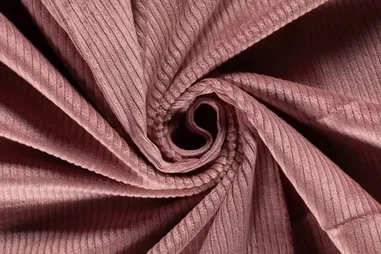 85% katoen, 10% polyester, 5% elastan stoffen - Baumwolle - Cord Stretch - hellmauve - 20501-042