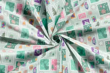 Weihnachtsmotiv - Weihnachtsbaumwolle - Schneeflocken/Postwertzeichen - postfrisch - 20765-021