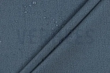 Jeans blauwe stoffen - Waterproof stof - outdoor jeanslook - jeansblauw - 4942-003