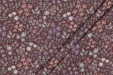 Tafelzeil stoffen - Katoen met coating - bloemen - mulberry - 5270-006