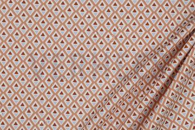 waterafstotende stoffen - Katoen met coating - abstract - licht abrikoos - 5662-001