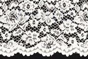 Ivoorwit - Kant stof - bloemen - ivoor - 1613-015