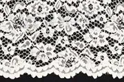Spitzenstoff kaufen - Kant stof - bloemen - ivoor - 1613-015