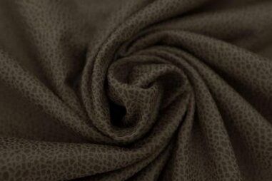 Taupe grijze stoffen - Kunstleer stof - unique leather suede - taupe/groen - 0541-215