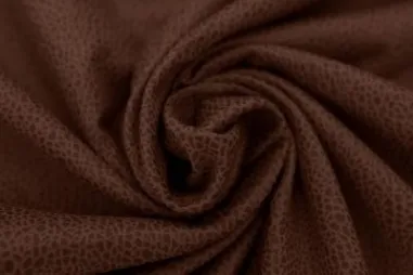 Kunstleer stoffen - Kunstleer stof - unique leather suede - cognac - 0541-150
