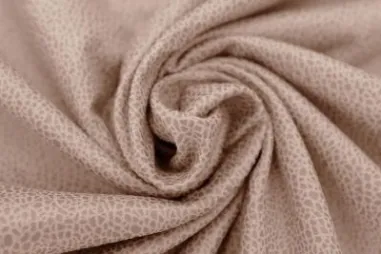 92% polyester, 8% elastan stoffen - Kunstleer stof - unique leather suede - zalm - 0541-531
