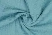Aankleedkussen stoffen - Hydrofiel stof - groenblauw - 3959-043