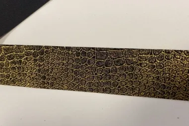 Sierband* - Sierband 30 mm dierenprint goud