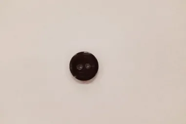 Knöpfe - Knopf mit zwei Löchern - dunkelbraun - 15 mm - 74409-24