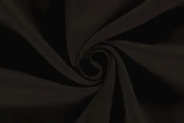 Braune Stoffe - Jogging Stoff - sehr dunkelbraun - 5650-058