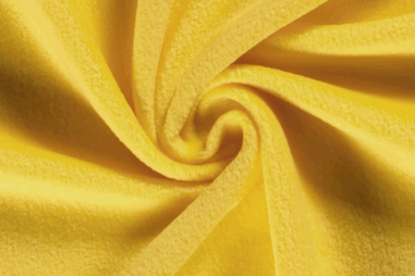 Kledingstoffen - Fleece stof - geel - 9111-035