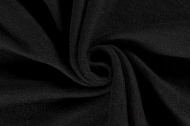 Fleece stoffen - Fleece stof - zwart - 9111-069