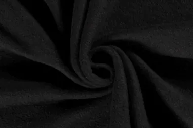 Stoff von der Rolle - Fleece - schwarz - 9111-069