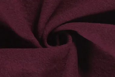Rote Stoffe - NB 4578-18 gekochte Wolle bordeaux