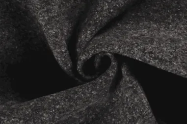 Grau - NB 4578-268 Gekochte Wolle grau meliert