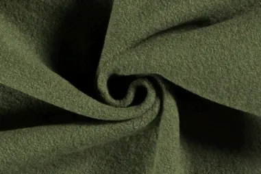 Poncho - NB 4578-025 Gekookte wol groen