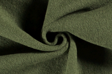 Poncho stoffen - Wollen stof - Gekookte wol - groen - 4578-025