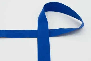 Biasband* - XBT13-970 Elastisch biasband blauw 20mm