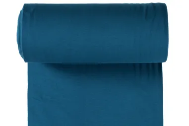 265gr/M² - Bündchenstoff - petrolblau - 5500-224