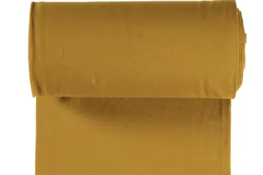 Stoffe - Bündchenstoff - ocker - 5500-134