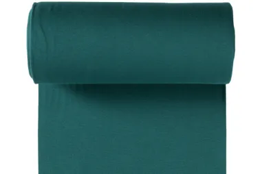 Stoffe - Bündchenstoff - petrol - 5500-124