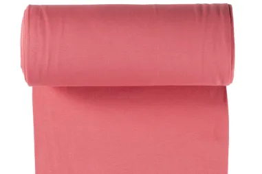 Stoffe - Bündchenstoff - korallenrosa - 5500-114