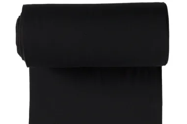 Stoffe - Bündchenstoff - schwarz - 5500-069