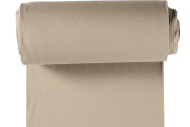 Stoffe - Bündchenstoff - beige - 5500-052