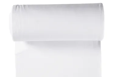 Stoffe - Bündchenstoff - weiß - 5500-050