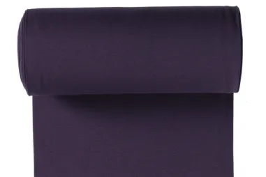 Stoffe - Bündchenstoff - dunkelviolett - 5500-045