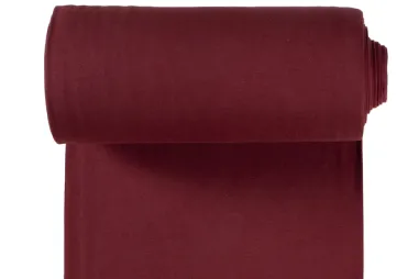 rond gebreide stoffen - Boordstof - aubergine - 5500-019