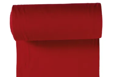 rond gebreide stoffen - Boordstof - rood - 5500-015