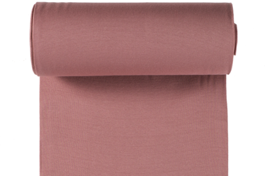 Stoffe - Bündchenstoff - alt rosa - 5500-014