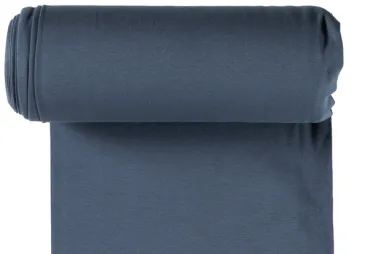 Boordstoffen - Bündchenstoff - jeansblau - 5500-006