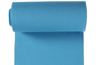 rond gebreide stoffen - Boordstof - turquoise - 5500-004