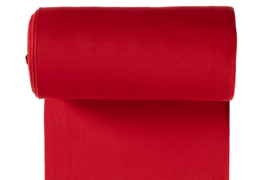 rode stoffen - Boordstof - ribbel - rood - 5861-015