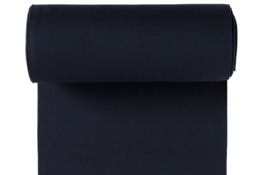 Boordstoffen - NB 5861-008 Boordstof ribbel donkerblauw