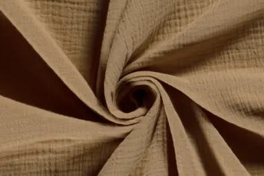 Stoffe - Baumwolle - Musselin - Kamel - 3001-253