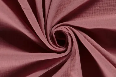 Beddengoed stoffen - Katoen stof - Hydrofielstof uni - blush - 3001-013