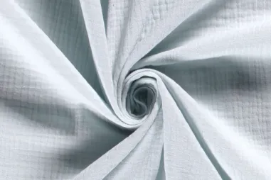 Babydeken stoffen - Katoen stof - Hydrofielstof uni - lichtblauw - 3001-002