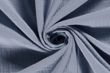 Badkleding stoffen - Katoen stof - Hydrofielstof uni - lichtblauw - 3001-003